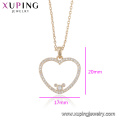 43984 gros mode lady bijoux simple conception beau coeur forme pendentif collier